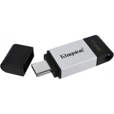 Память USB 3.2/USB Type C 64 GB Kingston DataTraveler 80, черный (DT80/64GB)